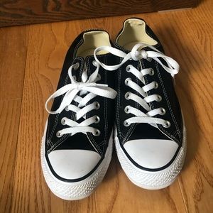 Black converse sneakers size 8.5